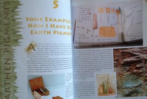 Earthen Pigments book open to how used