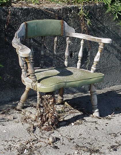 Beach chair at Puget Sound