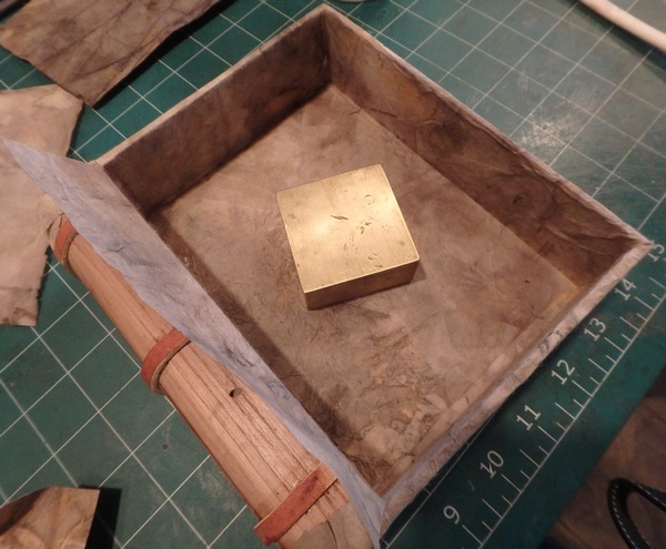 Treasure Boxes with inside bottom paper placed